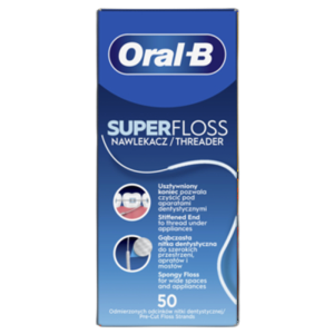 Oral-B Super Floss Nić dentystyczna 50 odmierzonych odcinków